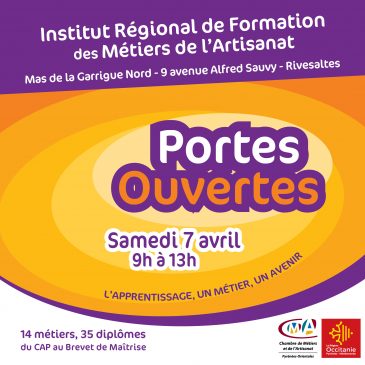 Journée portes ouvertes à l’IRFMA – Samedi 7 avril 2018