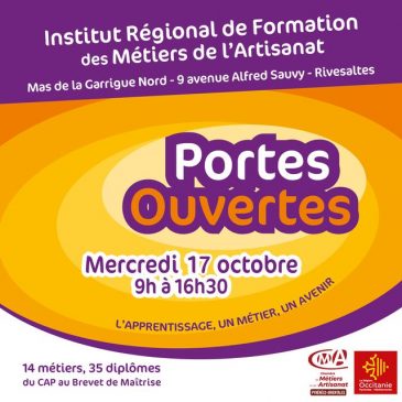 Journée Portes Ouvertes à l’IRFMA – 17 octobre 2018