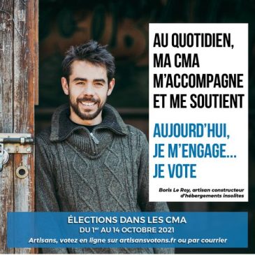 Du 1er au 14 octobre, ce sont les élections CMA