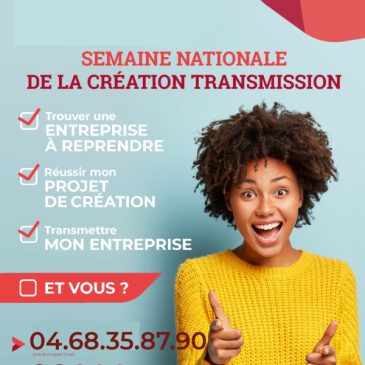 Semaine nationale de la création transmission d’entreprise 2022